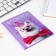 Notepad A6 in a solid cover, 40 sheets “Dog. White "