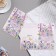 Postcard "Congratulations!" embossing, congregre, bag, flowers, 12.5x19.4 cm