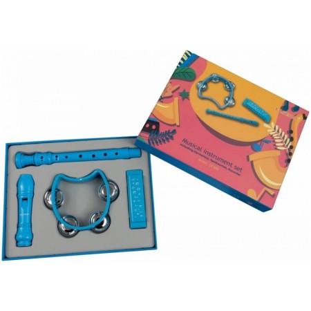 Percussion set 3 objects Easttop DF300 Blue-4