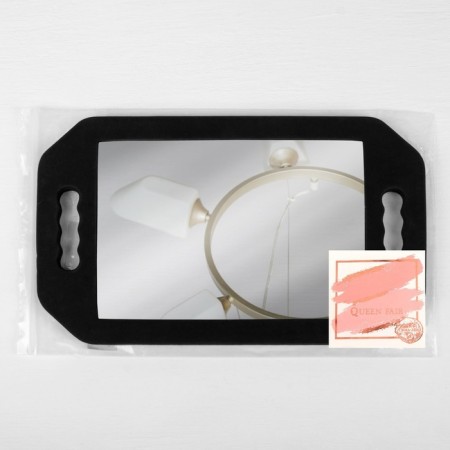 Mirror with handles, mirror surface 19 × 27 cm, black color-6