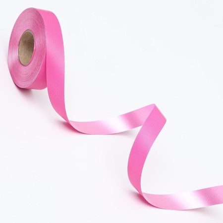 Polypropylene tape "Matte" for decor and gifts, pink, 2 cm x 50 m-3