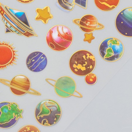 Plastic Plastic sticker with gold 10.2x20.5 cm-1