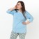 Women's longing, blue color, size 48