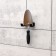 Holder for storage of garden inventory, wall, black