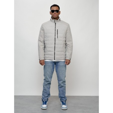 Male spring jacket, size 52, light gray color