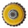 Denzel Ushm brush, 100 mm, M14, cup, twisted stainless steel. wire 0.5 mm