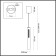 Suspended lamp MALI IP20 LED 9W 3000k