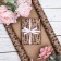 Package paper, brown craft "purple flowers", 50 x 70 cm