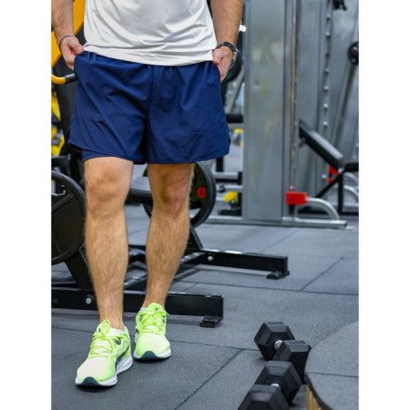 Male sports shorts, size 46, dark blue color-5