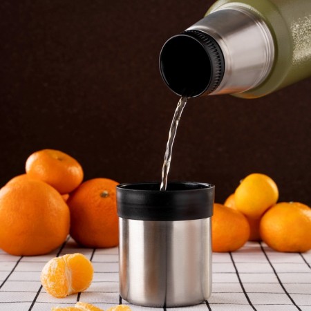 Tourist thermos "Maclay", 1.2 l, retains heat 18 hours, hammer enamel-3