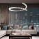 Suspended chandelier LED 129W 4000k 3200lm