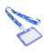 Badge horizontal external size10 x 7.8 cm, internal size 5.2 x 8.2 cm, tape 42 cm, with a bunny pattern