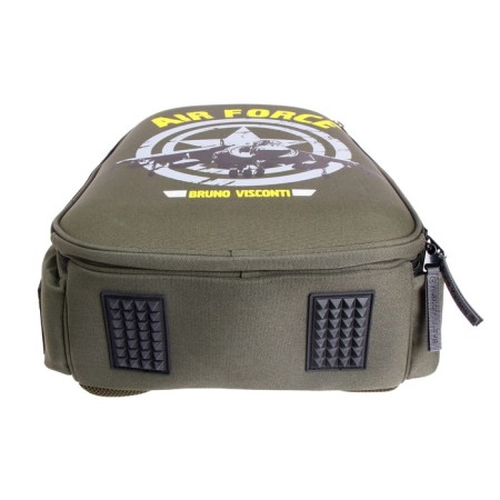 Frame backpack 38 x 30 x 20 cm, + pencil case, Bruno visconti "Militari Air Force"-6