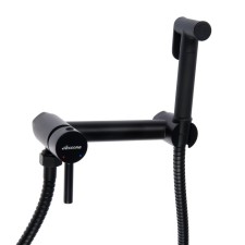 Accoona A3290F-2 mixer, with hygienic shower, wall, black