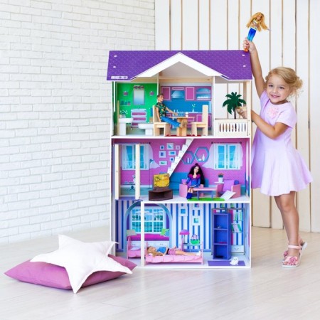 Puppet house "Florence" (with furniture)-4