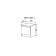 Tumbling bedside gauze 400x360x437 White gloss/oak bunratti