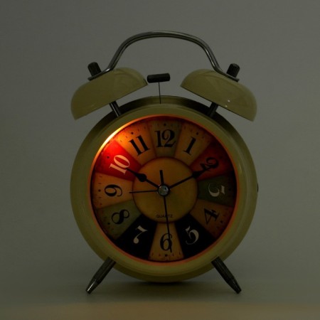 Alarm clock "Classic", discrete move, aa, 11.5 x 16 cm, beige-3