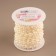 Pearls on threads, flat, 10 mm, 9 ± 1 m, white color