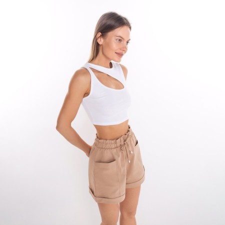 Top female, white color, size 42 (s)-3