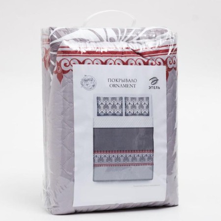 Set "Ethel" ORNAMENT, cover 180x220 ± 5 cm and pillowcases 50x70 - 2 pcs, microfiber-4