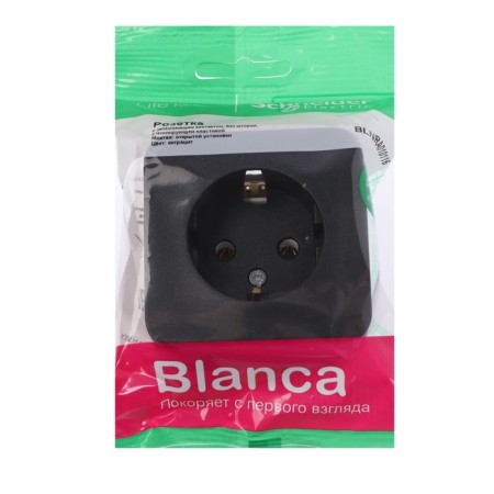 SEM SE BLANCA, 16 A, 250 V, invoice, with salary, IP20, anthracite, Blnra010116-1