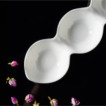 Menja porcelain 3-section Magistro "Blanche", 28 × 8.5 × 4.5 cm, white color-5