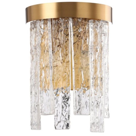 Wall lamp Frostyle 2xe14 40w, size 20x11.5x27 cm, bronze color