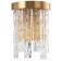 Wall lamp Frostyle 2xe14 40w, size 20x11.5x27 cm, bronze color