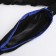 Waist bag for a zipper, black/blue color