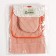 Kitchen set "Strips" apron 60x70cm, tack 20x20cm, mittens 12x15cm, color peach, 50%p/e, 50%HL