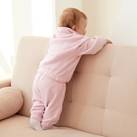 Kids' costume (sweatshirt, trousers) minku pink color, height 68-74-3