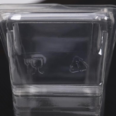 A disposable container with an insoluble lid PK-266, 18.6 × 6.5 cm, the color is transparent-2