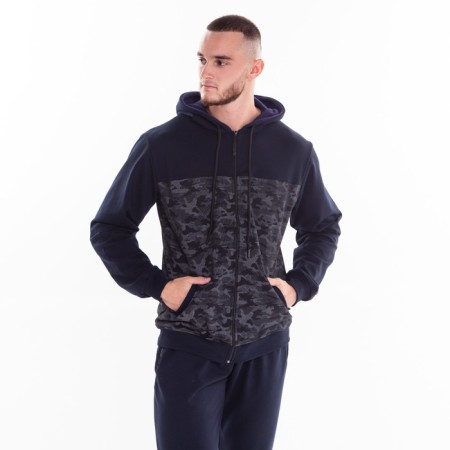 Male costume (sweatshirt/pants), dark blue color, size 56-1