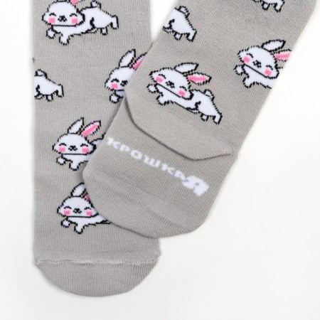 Pantyhose crumb I am "bunny", gray, height 74-80 cm-2