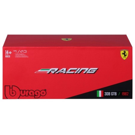 Racing machine Bburago Ferrari 308 GTB 1982, Die-Cast, 1:43-11