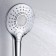Shower Lake Wasserkraft A101, 3 modes, cleaning key, ABS plastic, chrome