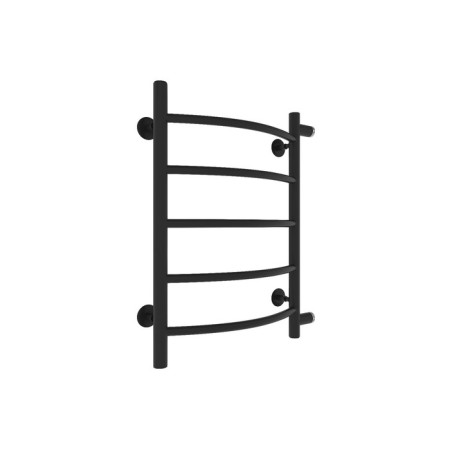 Water towel "Sanprise" Classic P5, 500x600 mm, side connector, black matte-8
