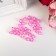 Beads for creativity Plastic "Crystal-moraine pink" set of 20 g 1.2x1.4 cm