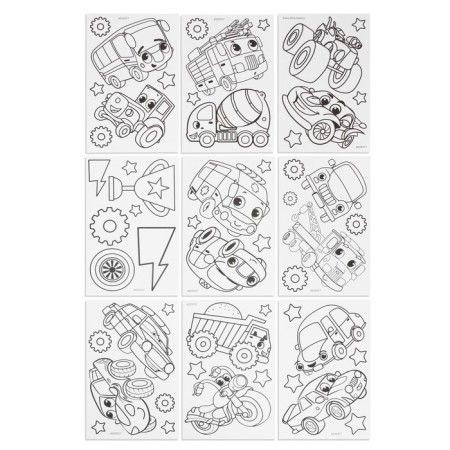 Set for creativity “Color stained -glass windows. Cars ", 20 pcs. In the set-2