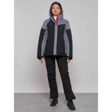 Ski jacket women's, size 54, black color-15