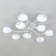 Ceiling chandelier Citilux "Florida" CL148190, 92x92x14.5 cm, 9x60W, E14, white color