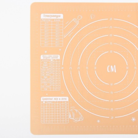 Silicone rug for baking "Sweet Bun", 50 x 40 cm-2