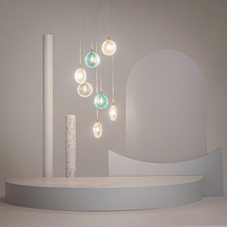 Suspension lamp Maytoni Mod254PL-07BS, G4, 7x28 W, 3210 mm, brass-3