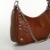 Cross-Bodi Bag on a zipper, brown color