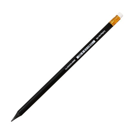 Chernographic pencil (simple) Hb, calligrata, with an eraser, sharpened, plastic, hexagonal, black-3