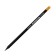 Chernographic pencil (simple) Hb, calligrata, with an eraser, sharpened, plastic, hexagonal, black