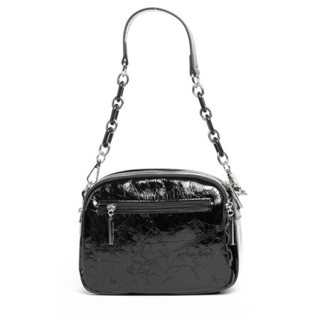 Bag Cross-Body Women's, genuine leather, Polina & Eiterou Black, 24x9x16 cm-1