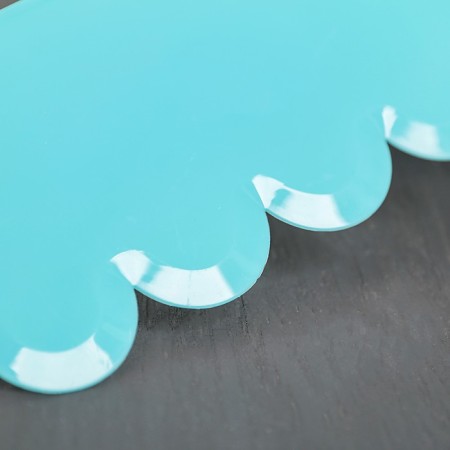 Spatula confectionery "waves", 18 × 11.5 cm, blue color-1