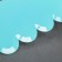 Spatula confectionery "waves", 18 × 11.5 cm, blue color