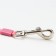 Diil roulette, 5 m, up to 40 kg, tape, rubberized handle, pink